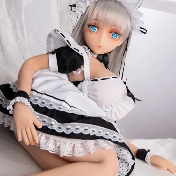 Compact TPE sex doll showcasing compact storage design, USA stock