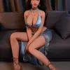 TPE sex doll showing upgraded torso with articulated joints in standing pose