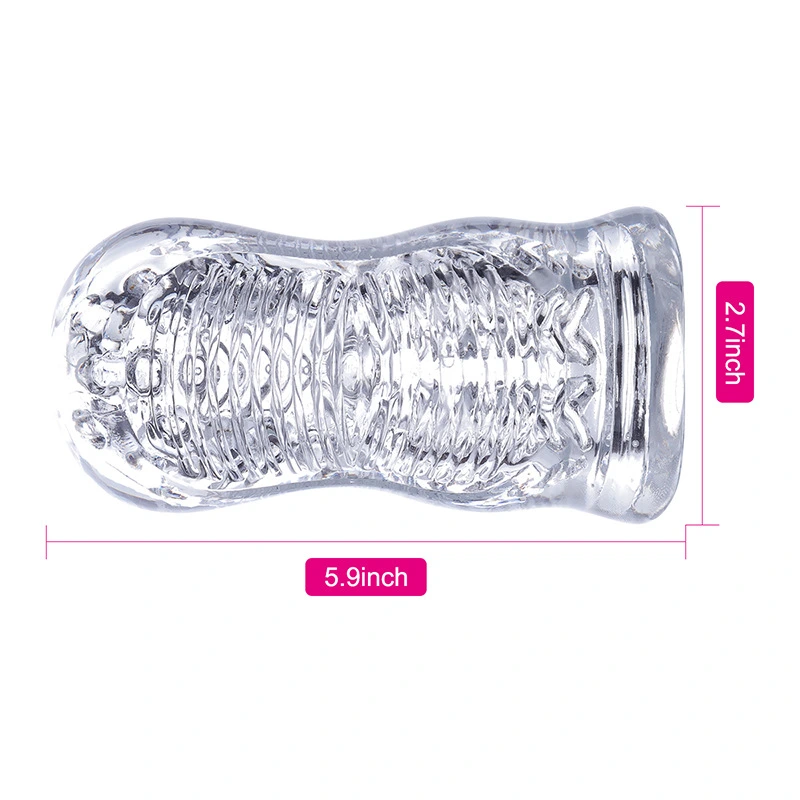 Clear TPR penis trainer seamless one-piece design male pleasure toy